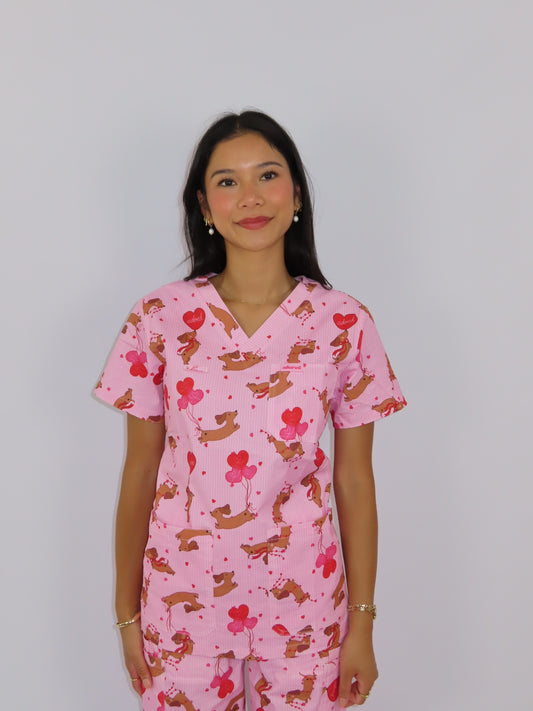 Puppy Love Scrub Top