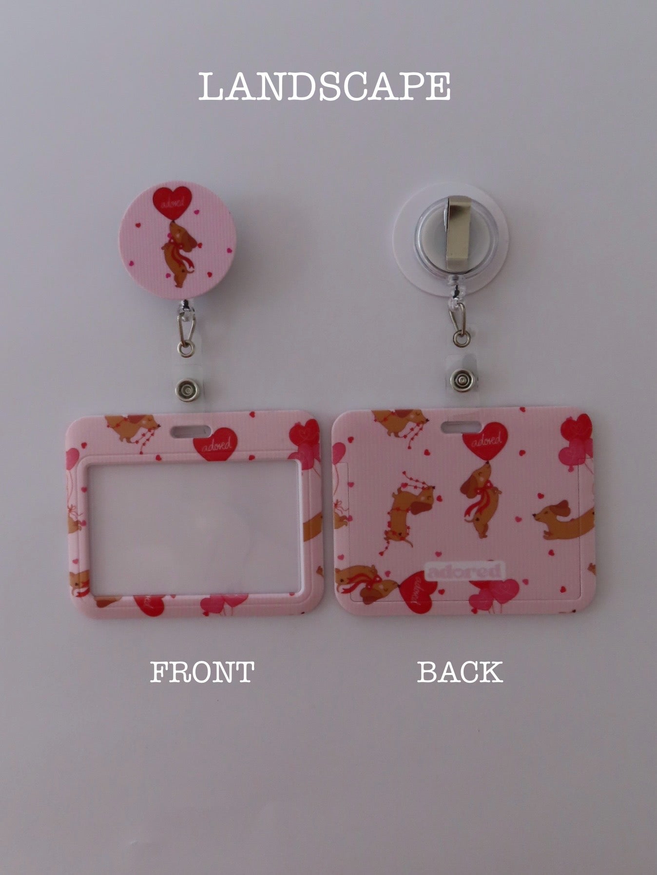 Puppy Love ID Card Holder & Retractable Reel