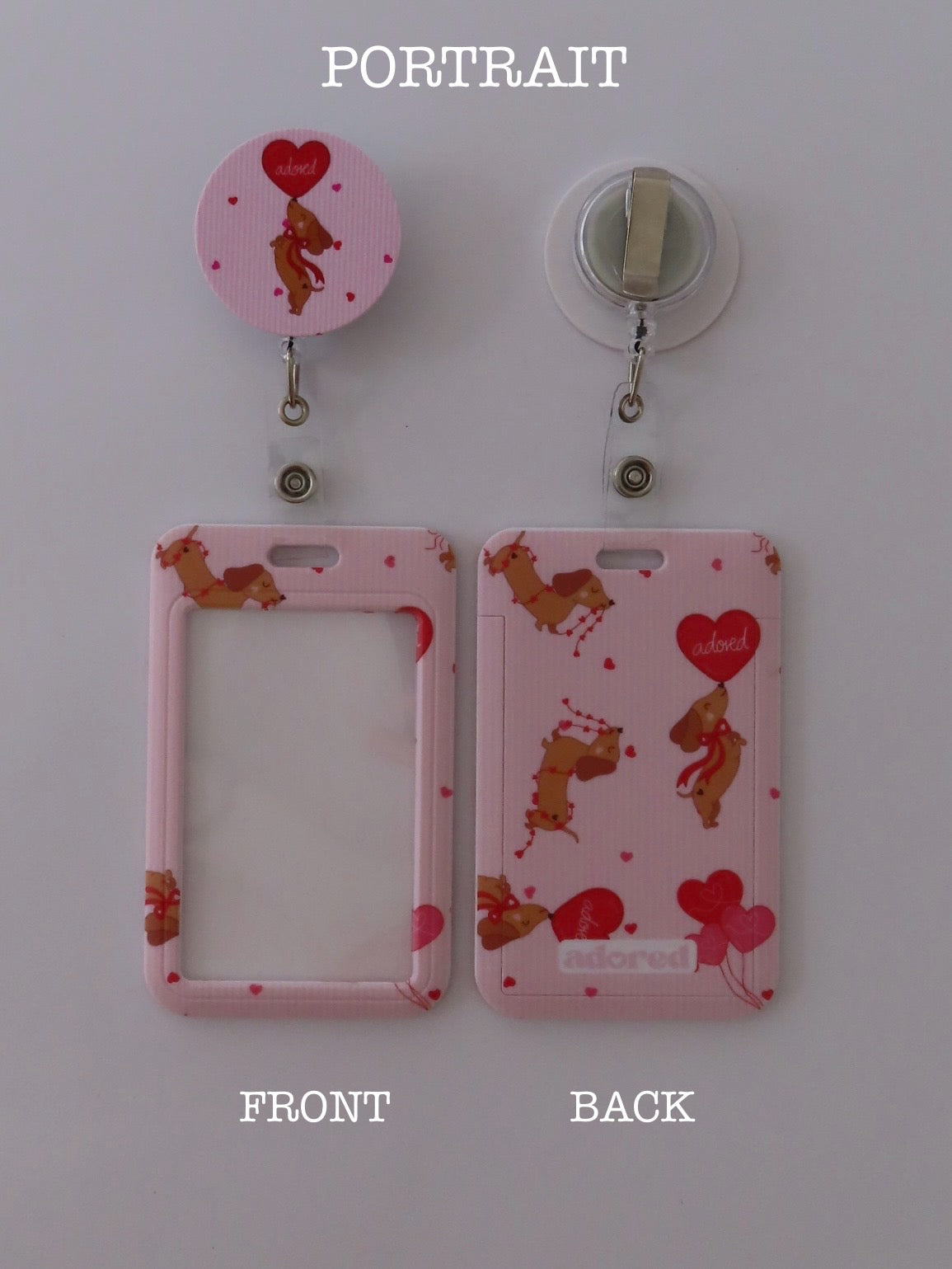 Puppy Love ID Card Holder & Retractable Reel