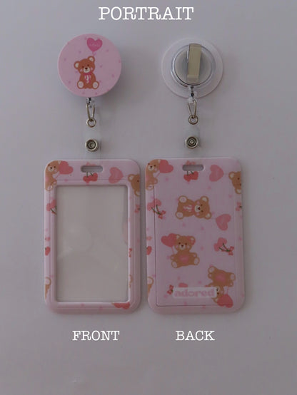 Beary Sweet ID Card Holder & Retractable Reel