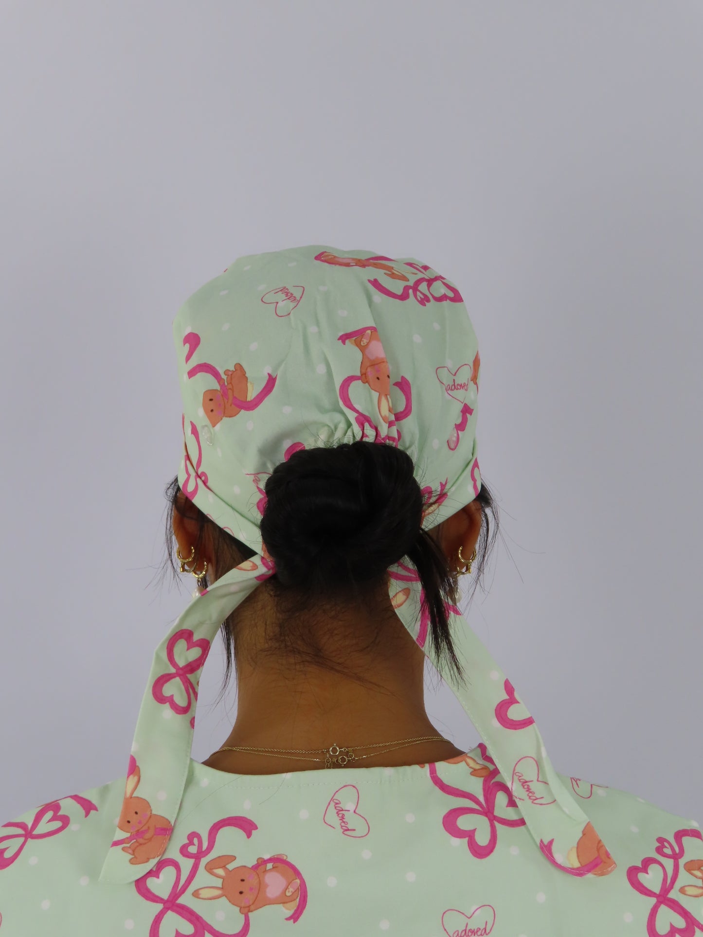 Be Mine Bunny Scrub Cap