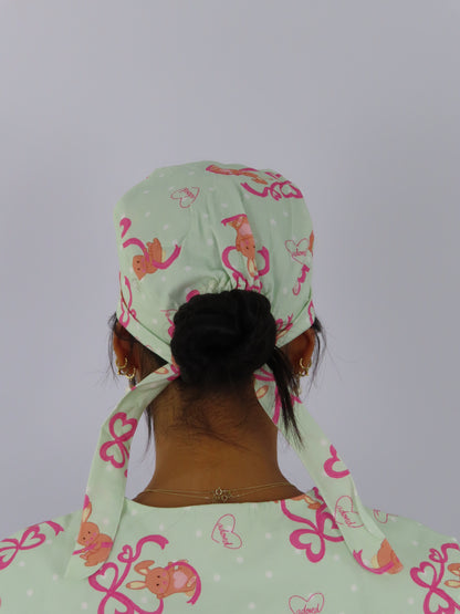 Be Mine Bunny Scrub Cap
