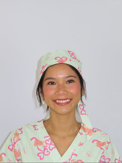 Be Mine Bunny Scrub Cap