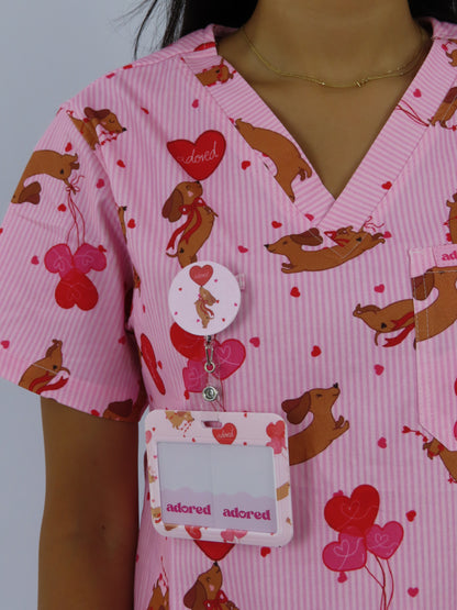 Puppy Love ID Card Holder & Retractable Reel