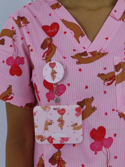 Puppy Love ID Card Holder & Retractable Reel