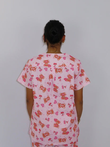 Beary Sweet Scrub Top