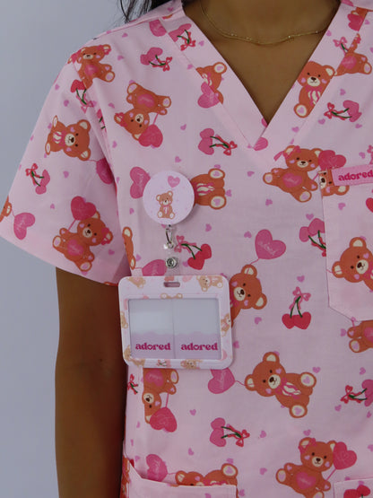 Beary Sweet ID Card Holder & Retractable Reel