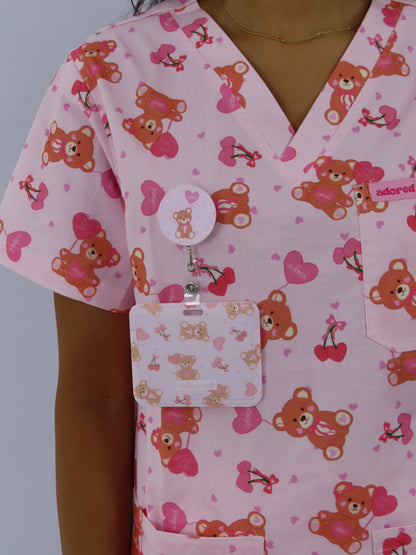 Beary Sweet ID Card Holder & Retractable Reel