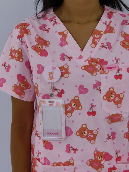 Beary Sweet ID Card Holder & Retractable Reel