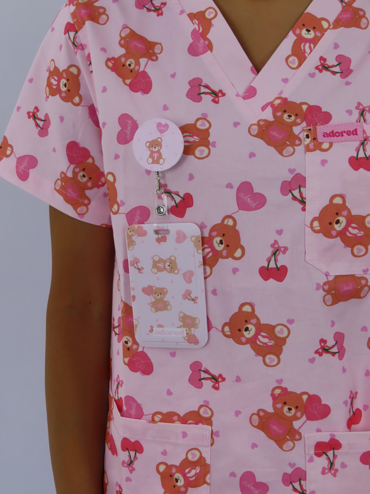 Beary Sweet ID Card Holder & Retractable Reel