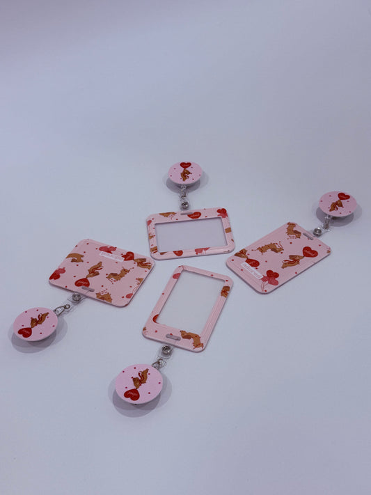 Puppy Love ID Card Holder & Retractable Reel