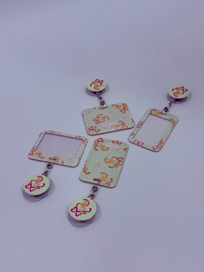 Be Mine Bunny ID Card Holder & Retractable Reel