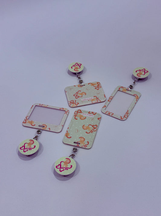 Be Mine Bunny ID Card Holder & Retractable Reel