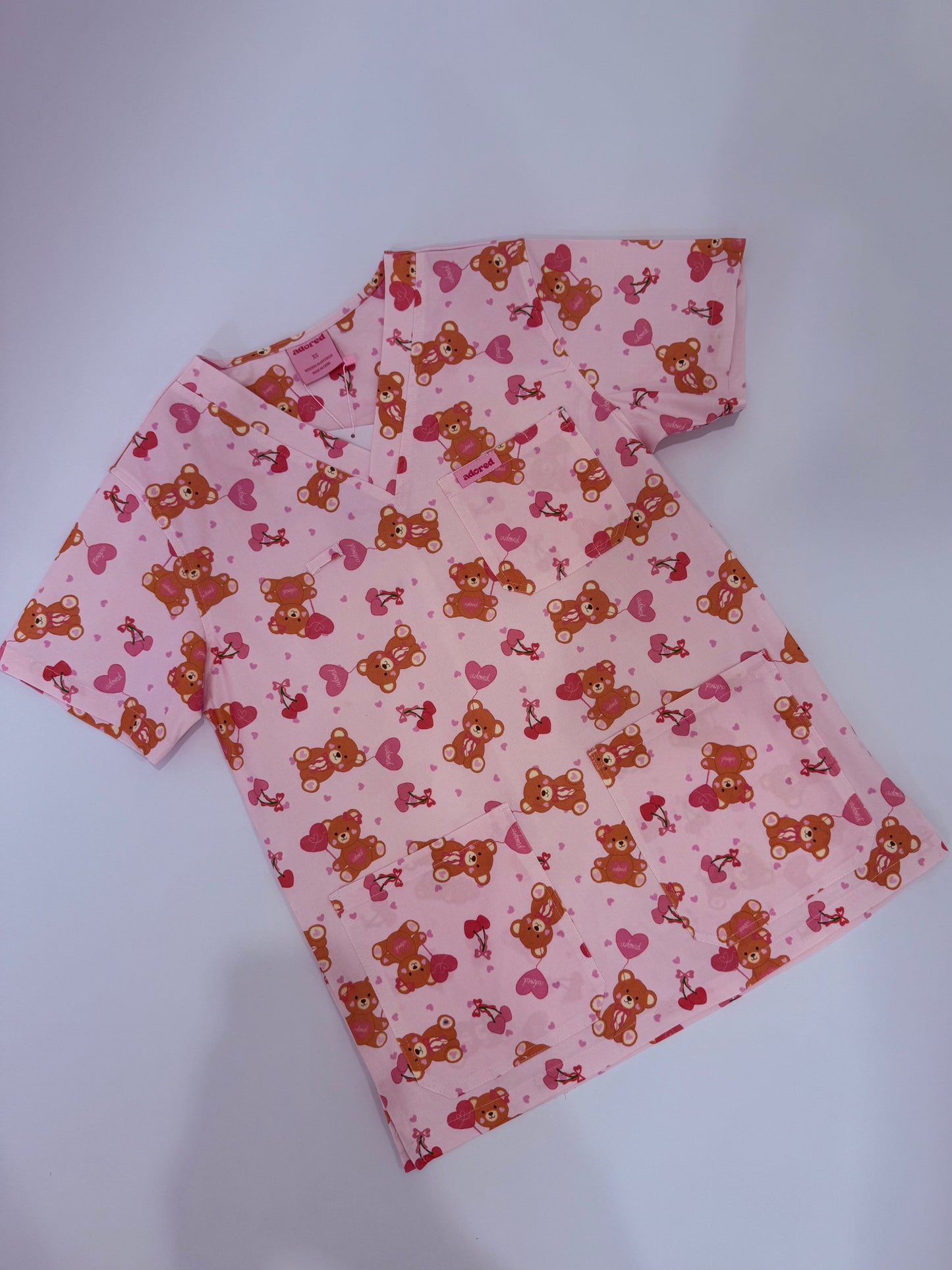 Beary Sweet Scrub Top