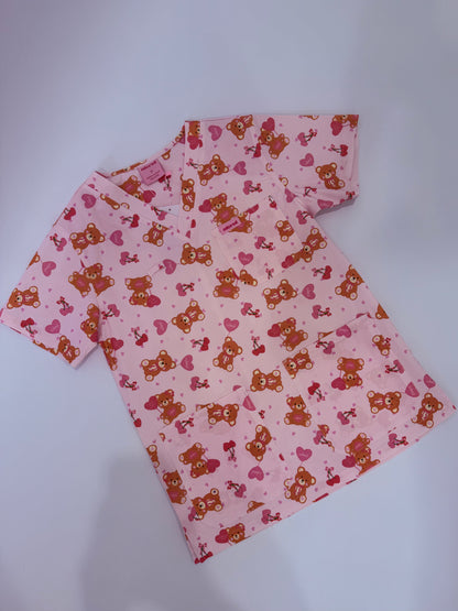 Beary Sweet Scrub Top