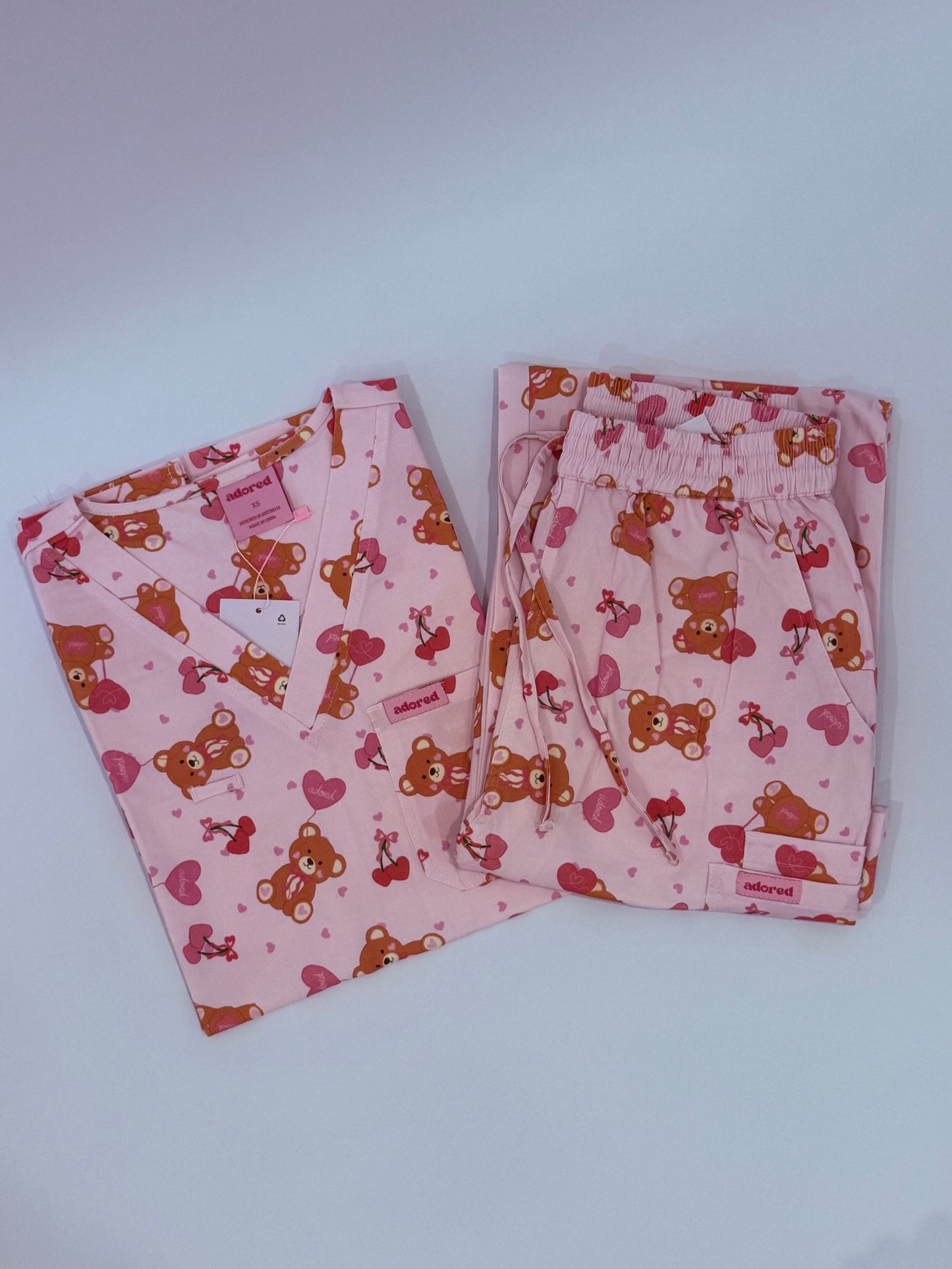 Beary Sweet Scrub Set