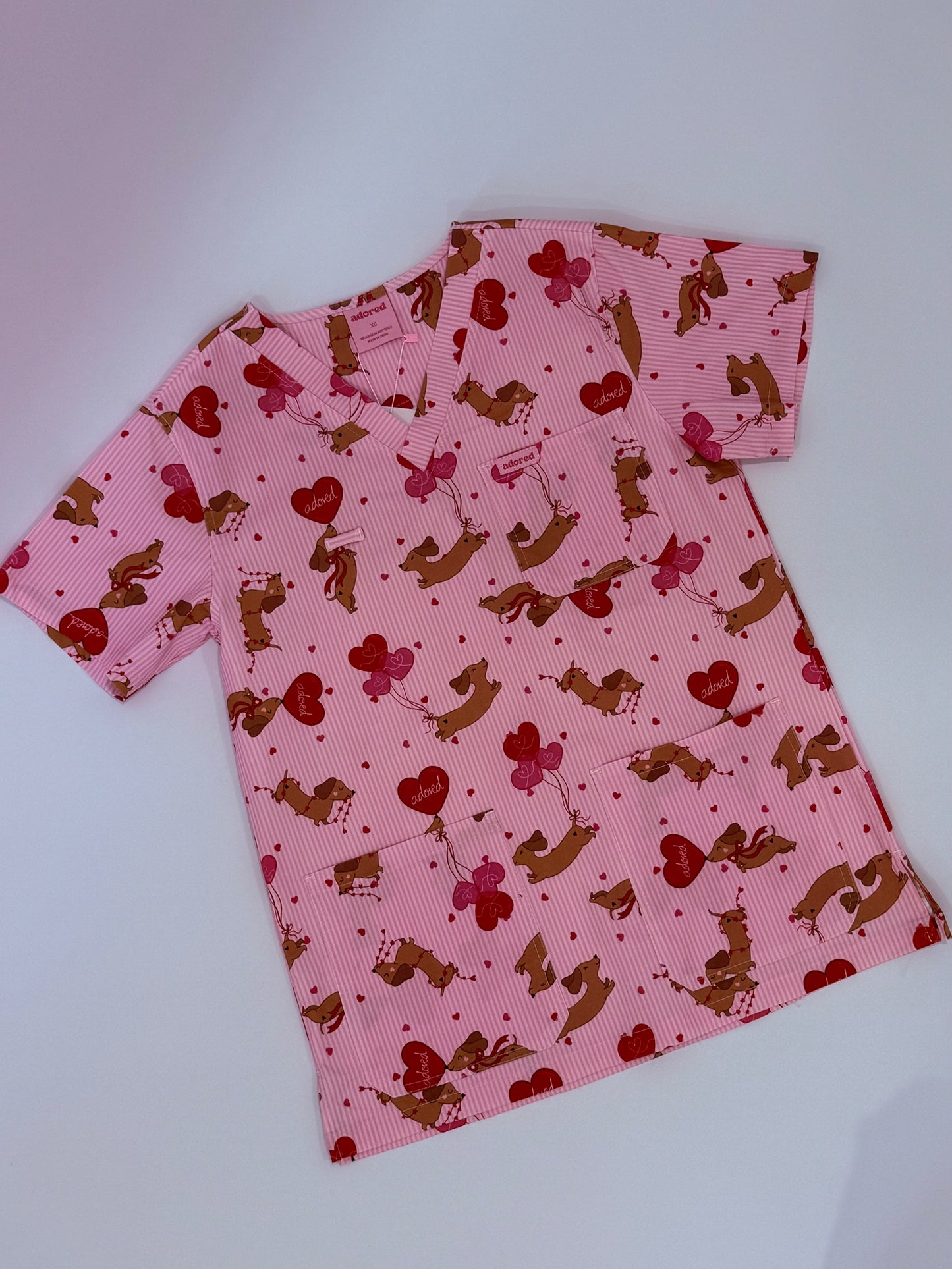 Puppy Love Scrub Top