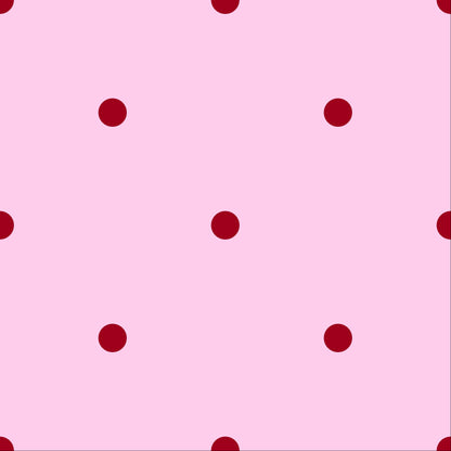 Pink Polka Dot Scrub Top